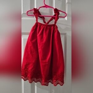 GAP Red Sleeveless Eyelet Red Dress. Sz. 3T